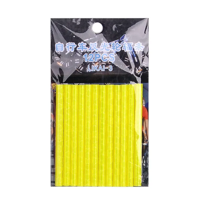 12PCS/Bag Bicycle Wheel Spokes Reflective Sticker