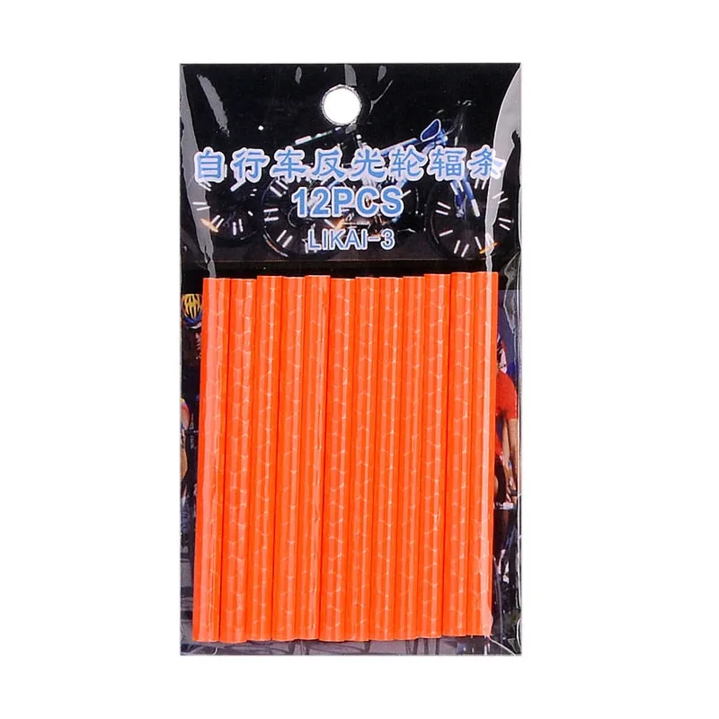 12PCS/Bag Bicycle Wheel Spokes Reflective Sticker