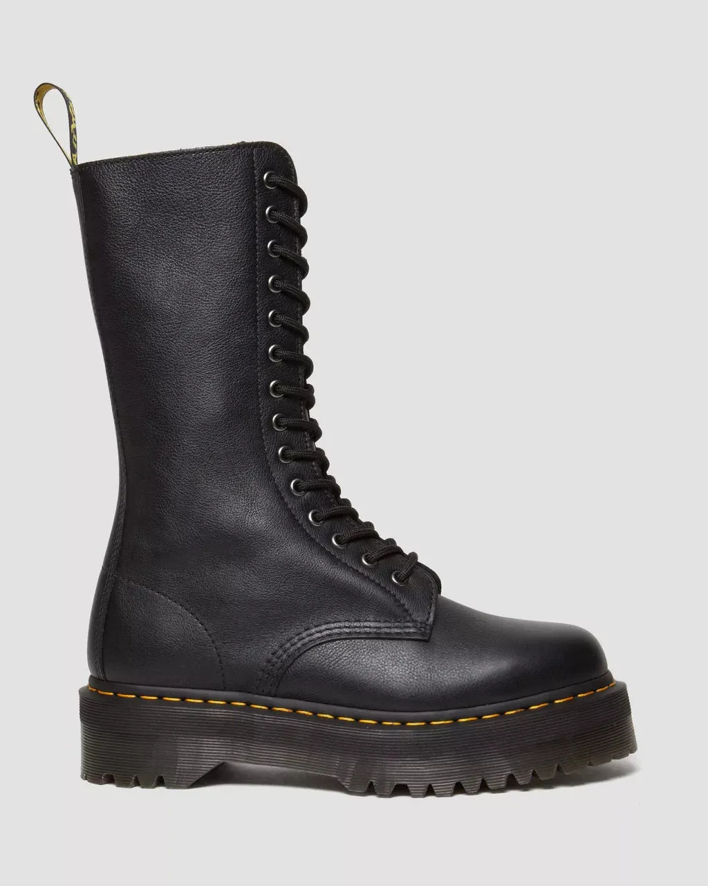 1B99 Pisa Leather Mid Calf Black Quad