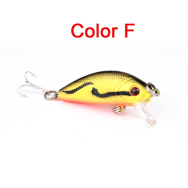 1PCS 5cm 3.6g topwater Swim Fishing Lure Japan Artificial Hard Crank Bait Wobbler Crank bait  Mini Fishing Crankbait lure NE-201