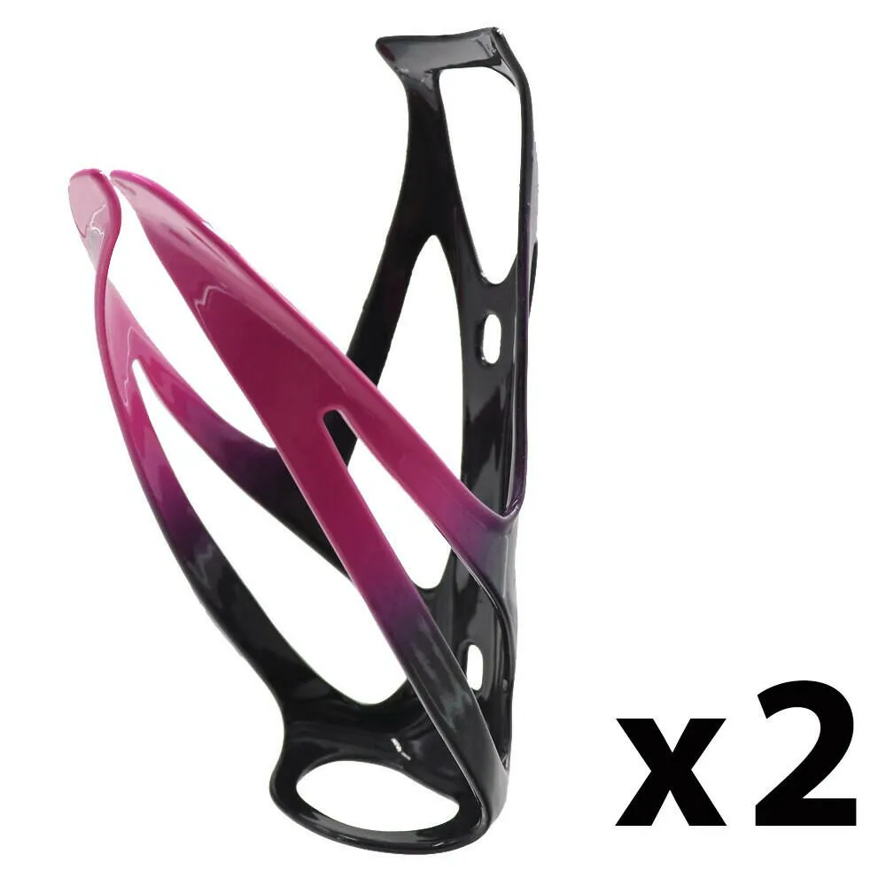 2pcs Outdoor Sports road bicycle bottle cage carbon fiber nylon fiber hybrid material bike bottle holder  Bike Cages Rack