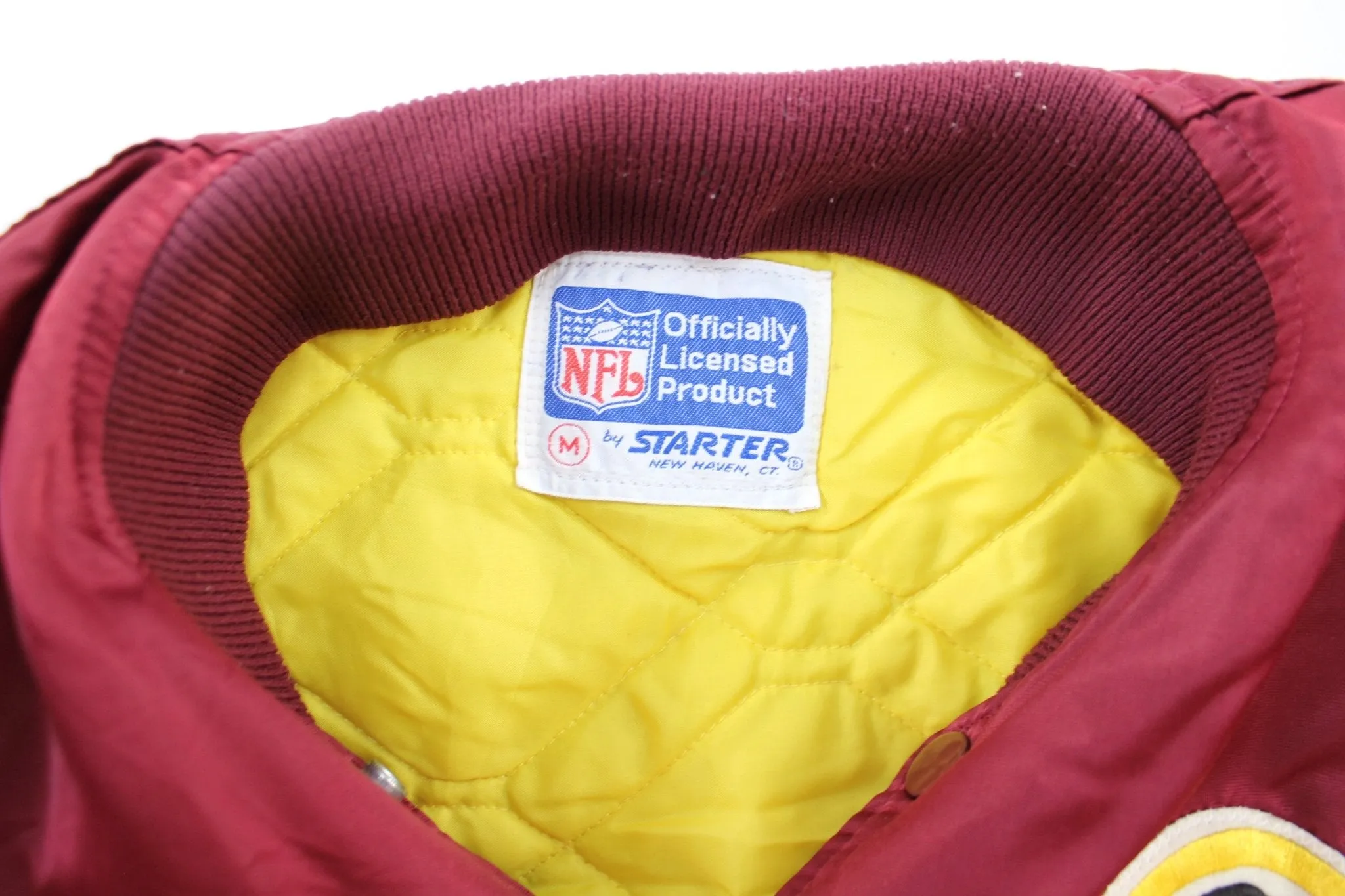 90's Starter Embroidered Logo Washington Redskins Bomber Jacket