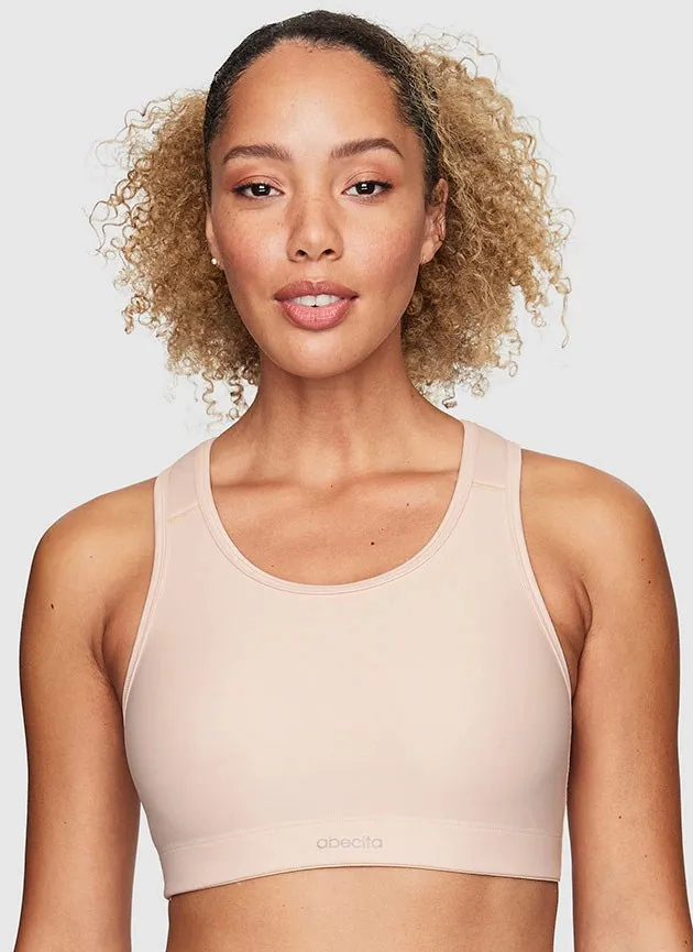 Abecita Mindful Sports Bra Reco Moulded Cups Beige | Buy Abecita Mindful Sports Bra Reco Moulded Cups Beige here | Outnorth