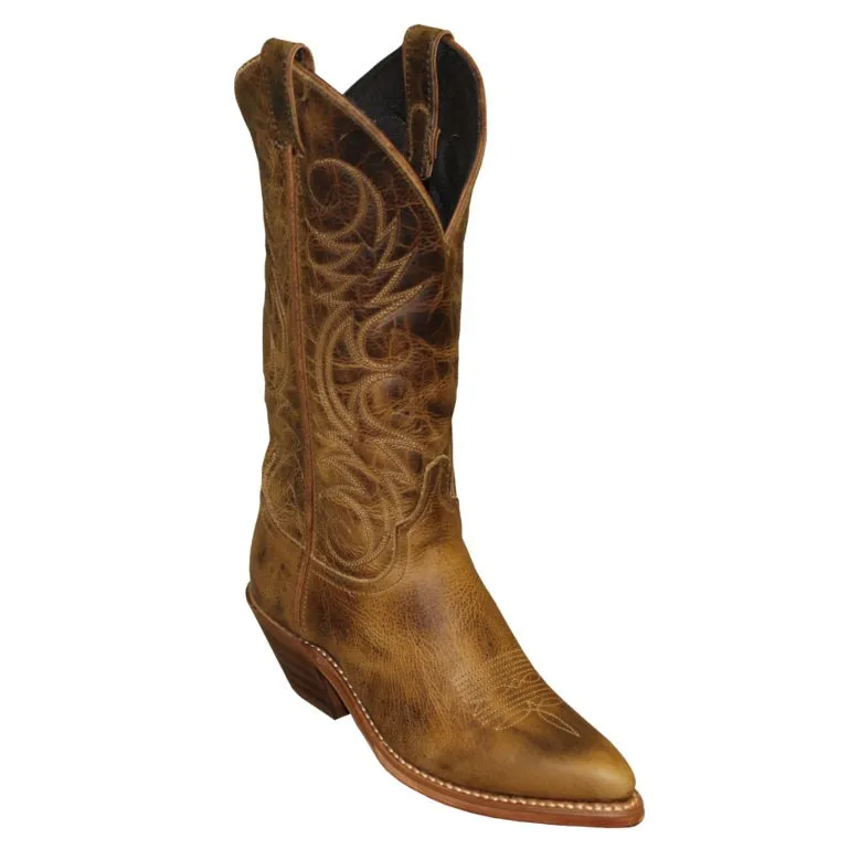 Abilene Ladies 12” Brown Cowhide Round Toe Boot 9172