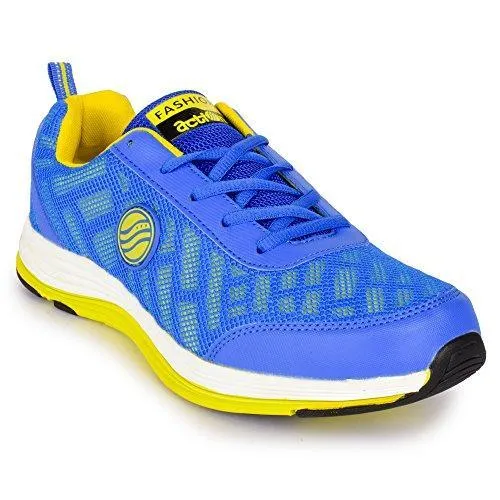 Action Shoes Men's Blue-Yellow Running Shoes - 7 UK/India (41 EU)(1555-BLUE-YELLOW)