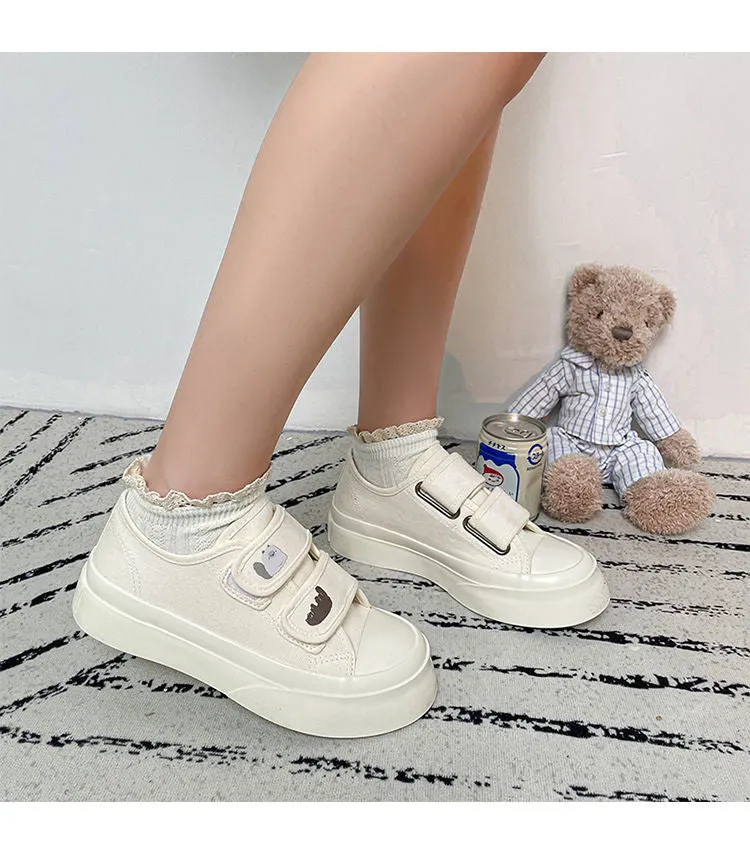 Advbridge Spring Autumn New Japanese Lolita Women Sneakers White Platform Kawaii Canvas Shoes Vulcanize Fashion Running Tennis