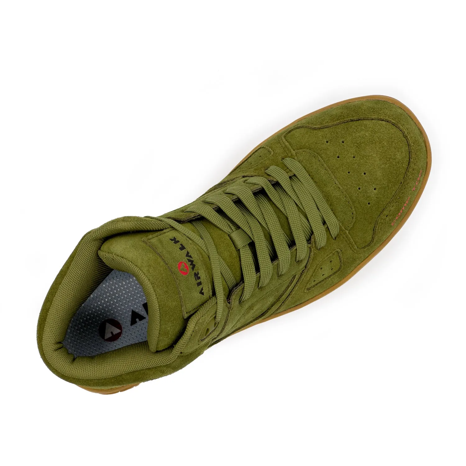 AirWalk Mens Mongo Mid Olive/Gum Suede CT EH Work Boots