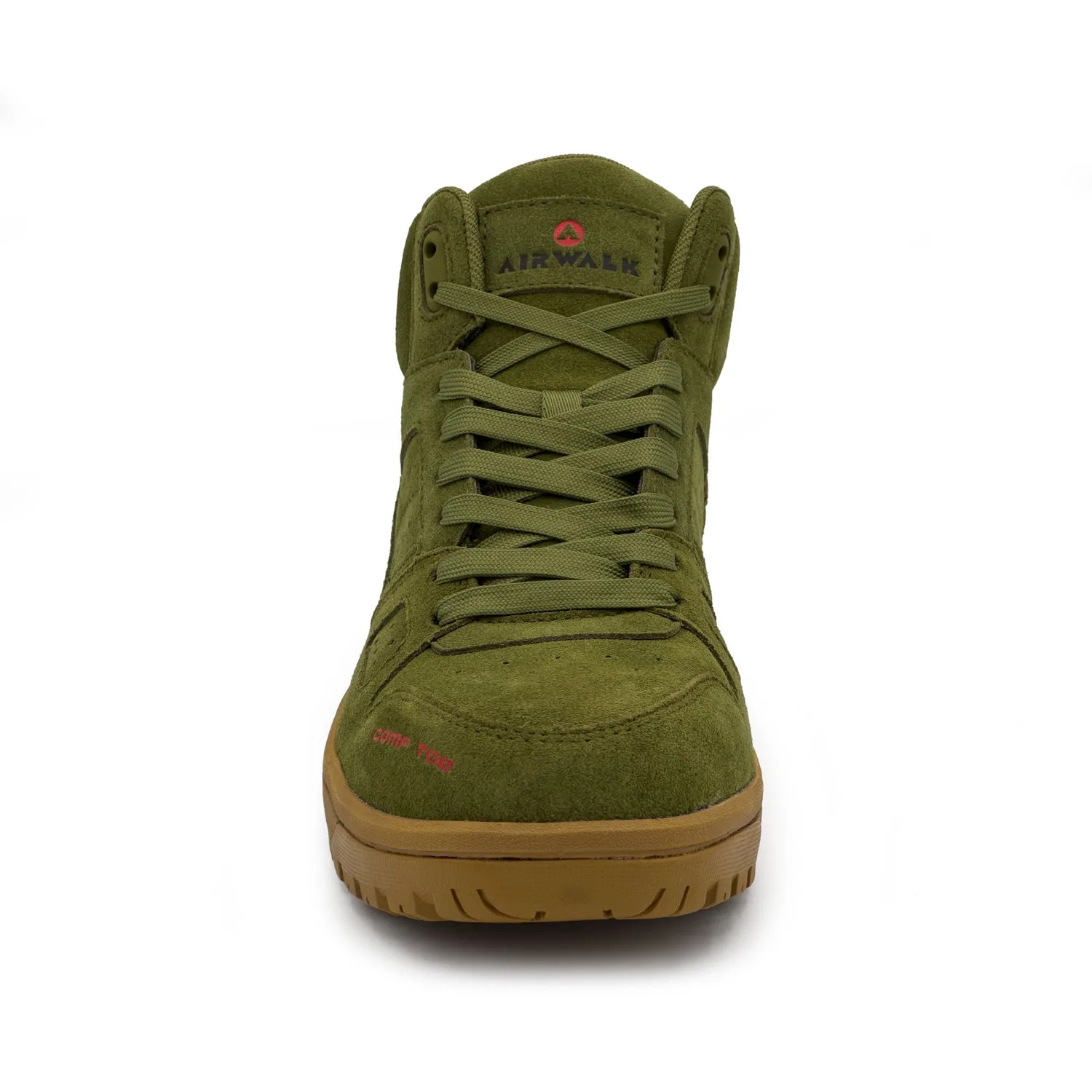 AirWalk Mens Mongo Mid Olive/Gum Suede CT EH Work Boots