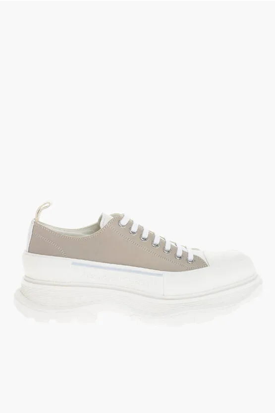 Alexander McQueen Low-top Leather Sneakers With Platform Sole