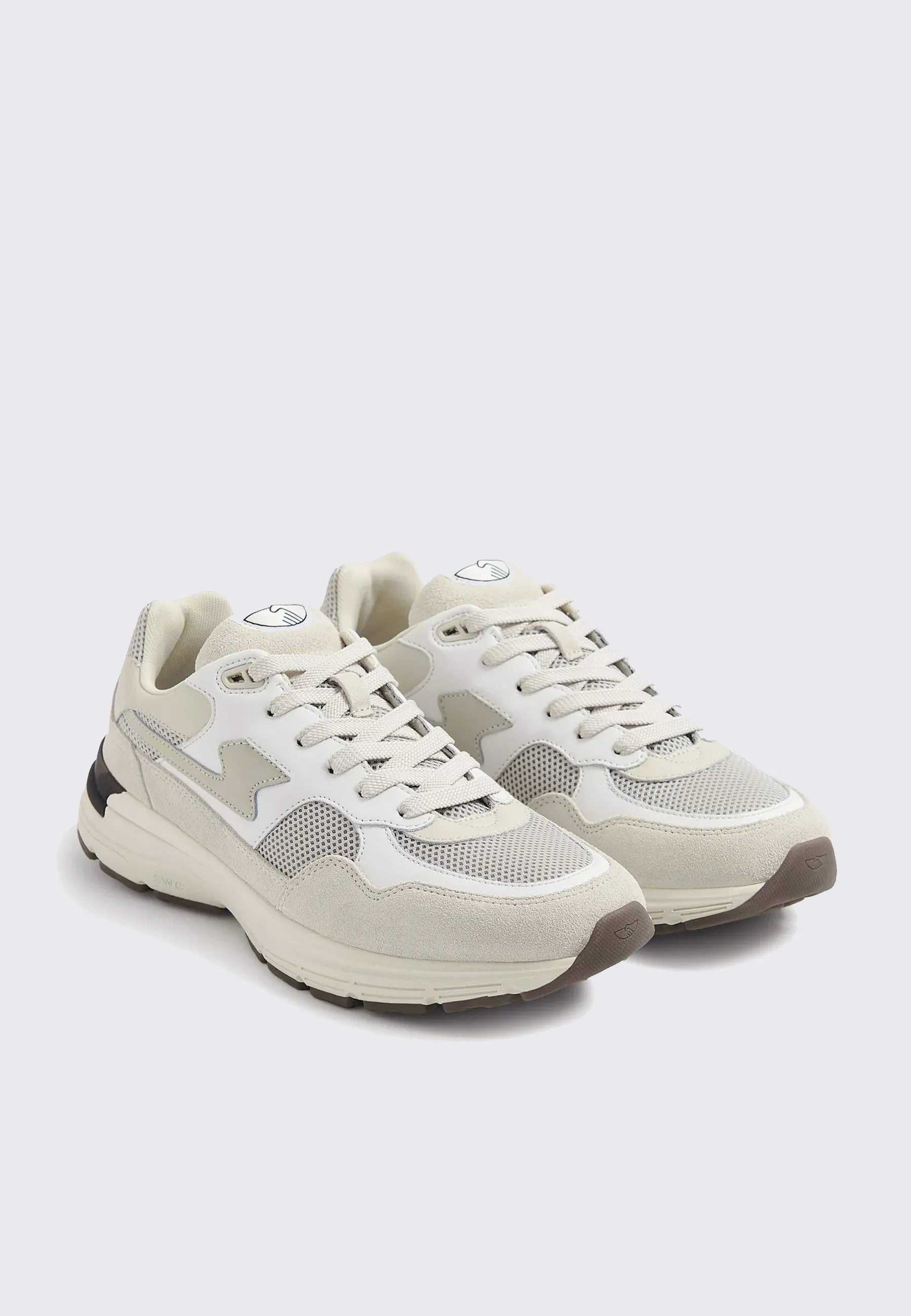 Amiel S-Strike Suede Mix - White/Ecru