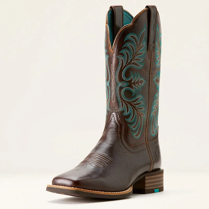 Ariat Women's Gillette Western Boot in Arizona Brown/ Marble Brown