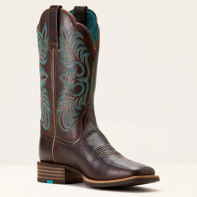 Ariat Women's Gillette Western Boot in Arizona Brown/ Marble Brown