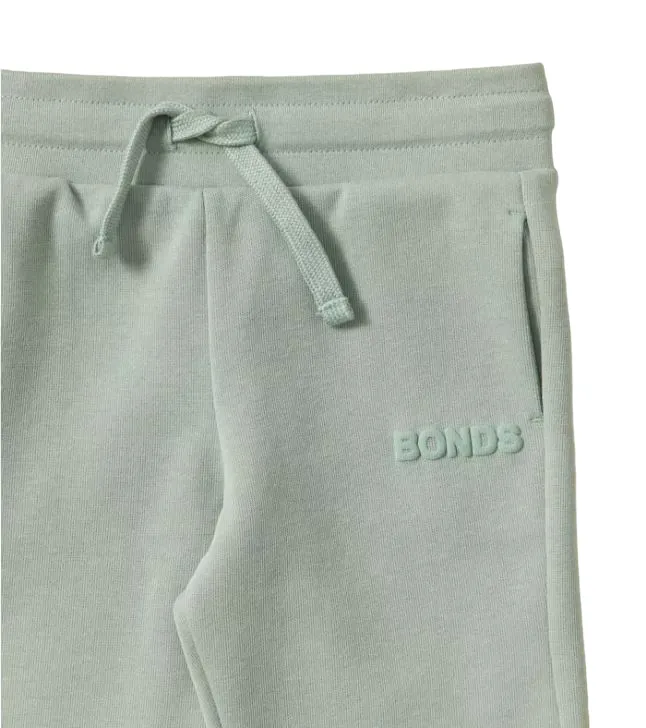 Bonds Kids Tech Sweat Trackie Pants Misty Sage