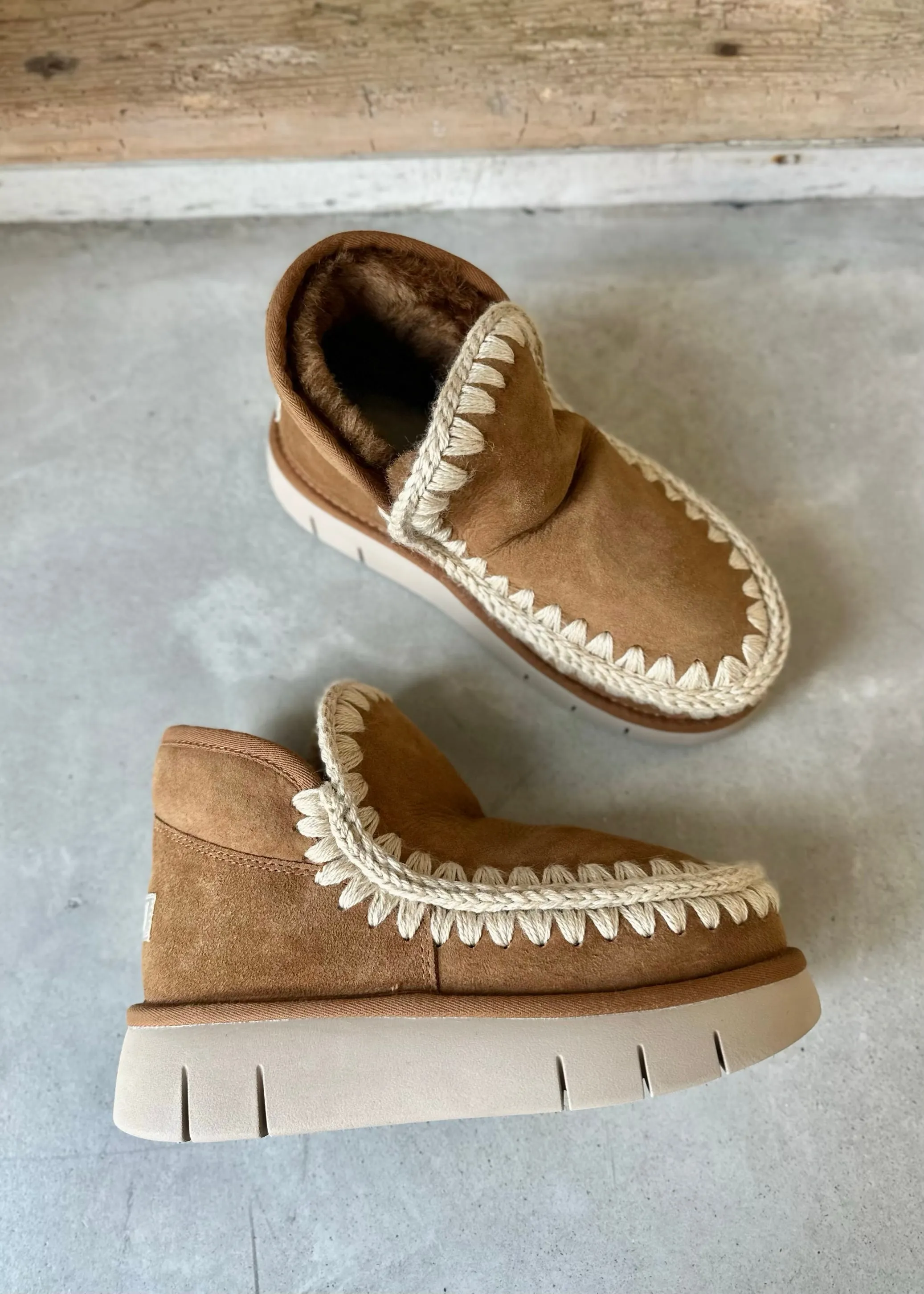 Boots Mou Eskimo Bounce sneaker Cognac