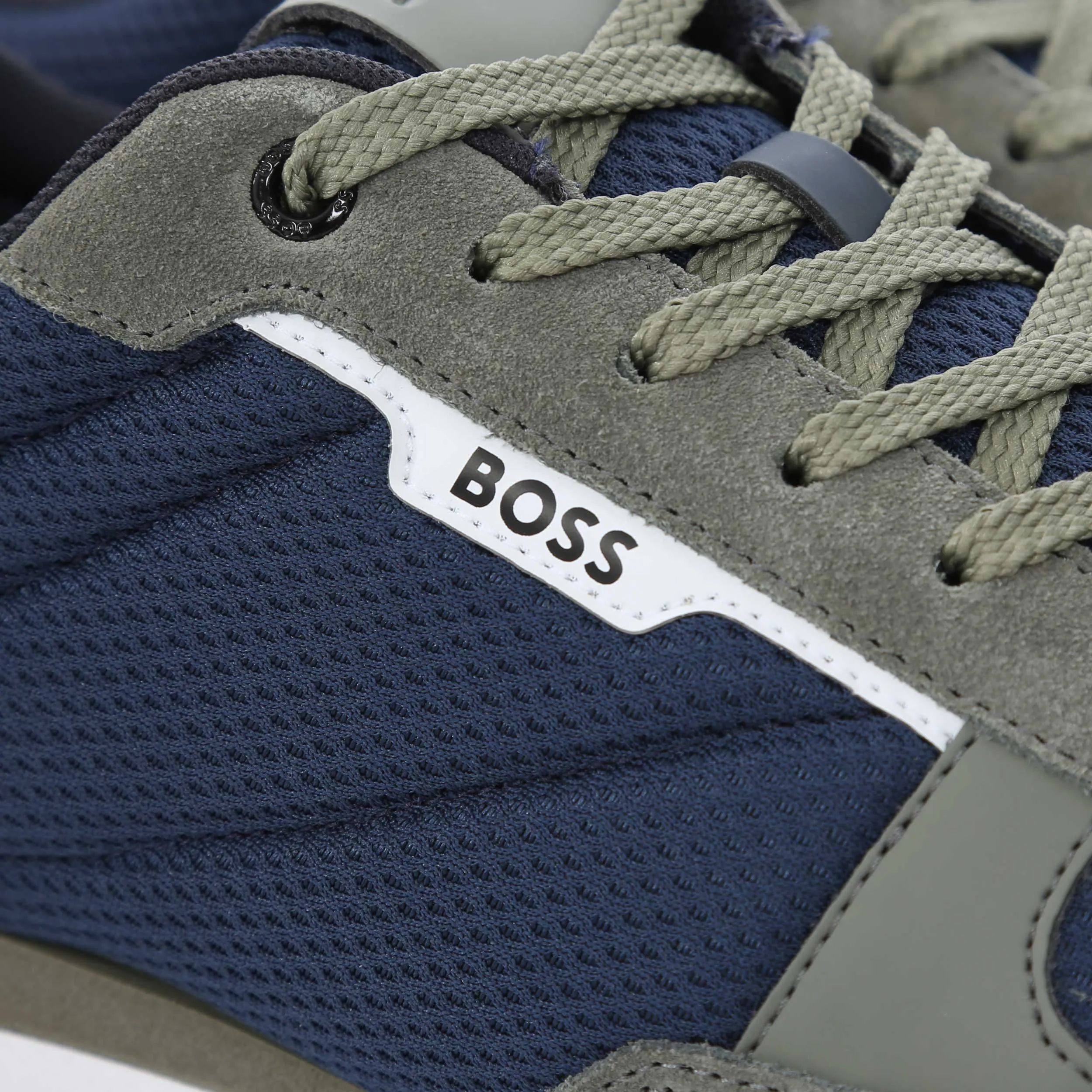 BOSS Kai Runn mesd Trainer in Navy & Grey