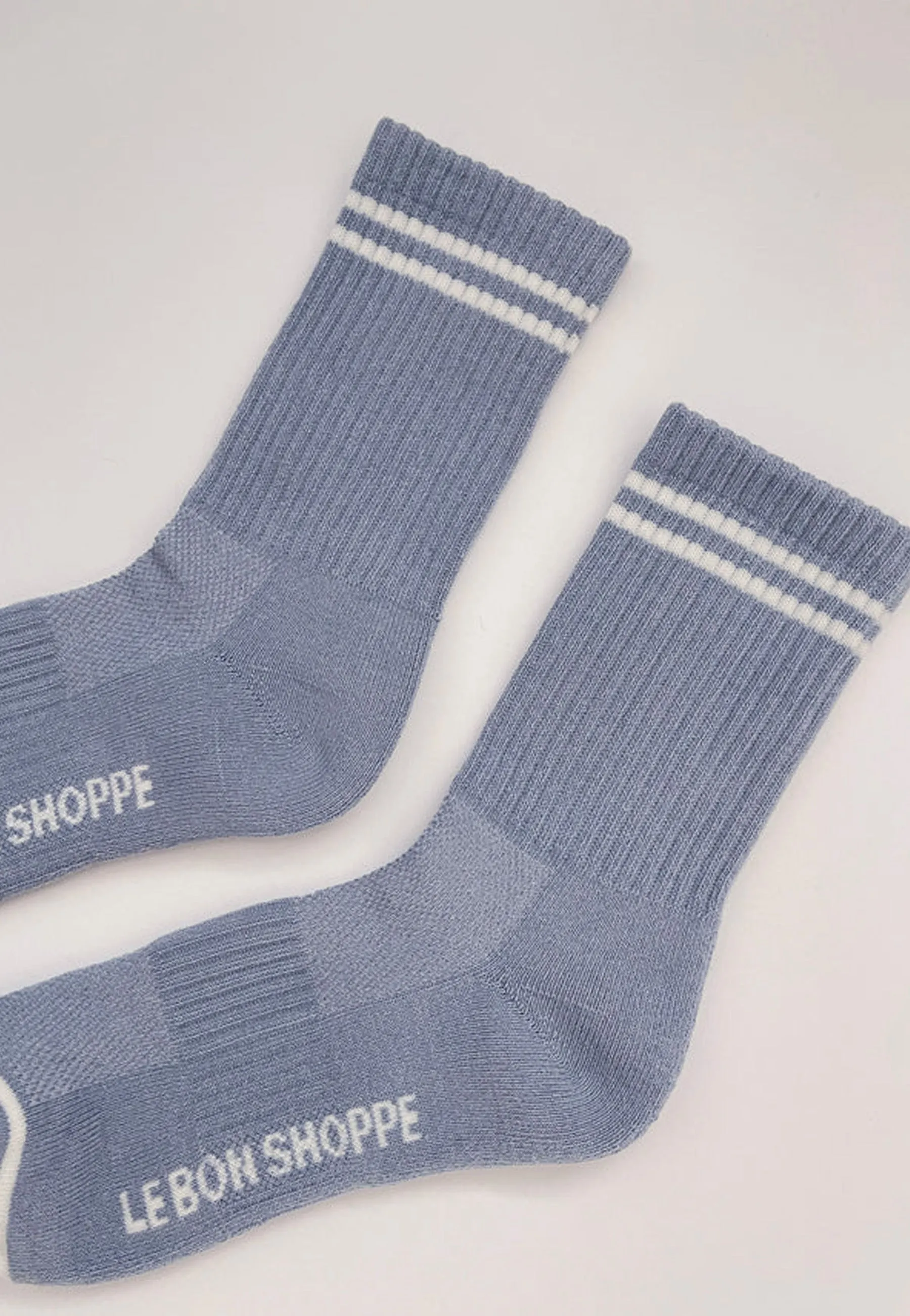 Boyfriend Socks - Blue Grey