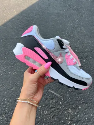 Bubblegum Pink Swarovski Womens Nike Air Max 90