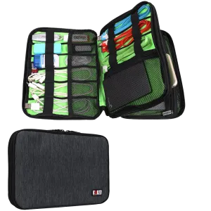 Bubm Universal Double Layer Travel Gear Organizer