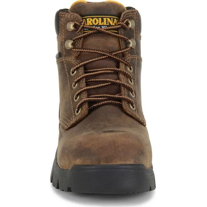 Carolina Women's Circuit 6" Comp Toe WP Slip Resist Work Boot -Brown- CA1626