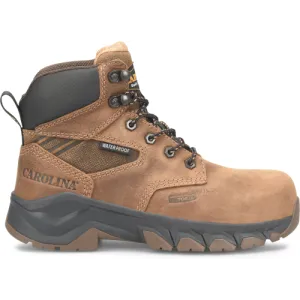 Carolina Women's Sage 6" Comp Toe WP Slip Resist Work Boot -Brown- CA5679