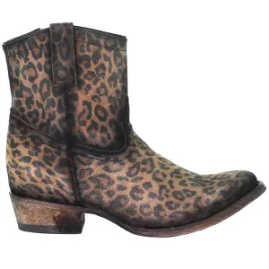 Cheetah Round Toe Cowboy Booties