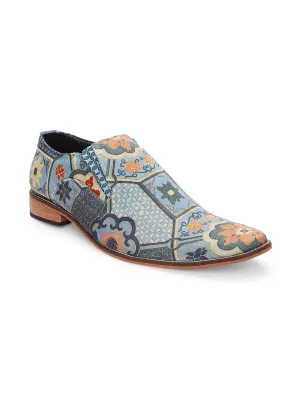 Classic Mughal Vintage Print Loafers