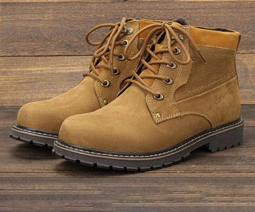 Comfortable Leather Men's Casual Shoes: P8988 Boots