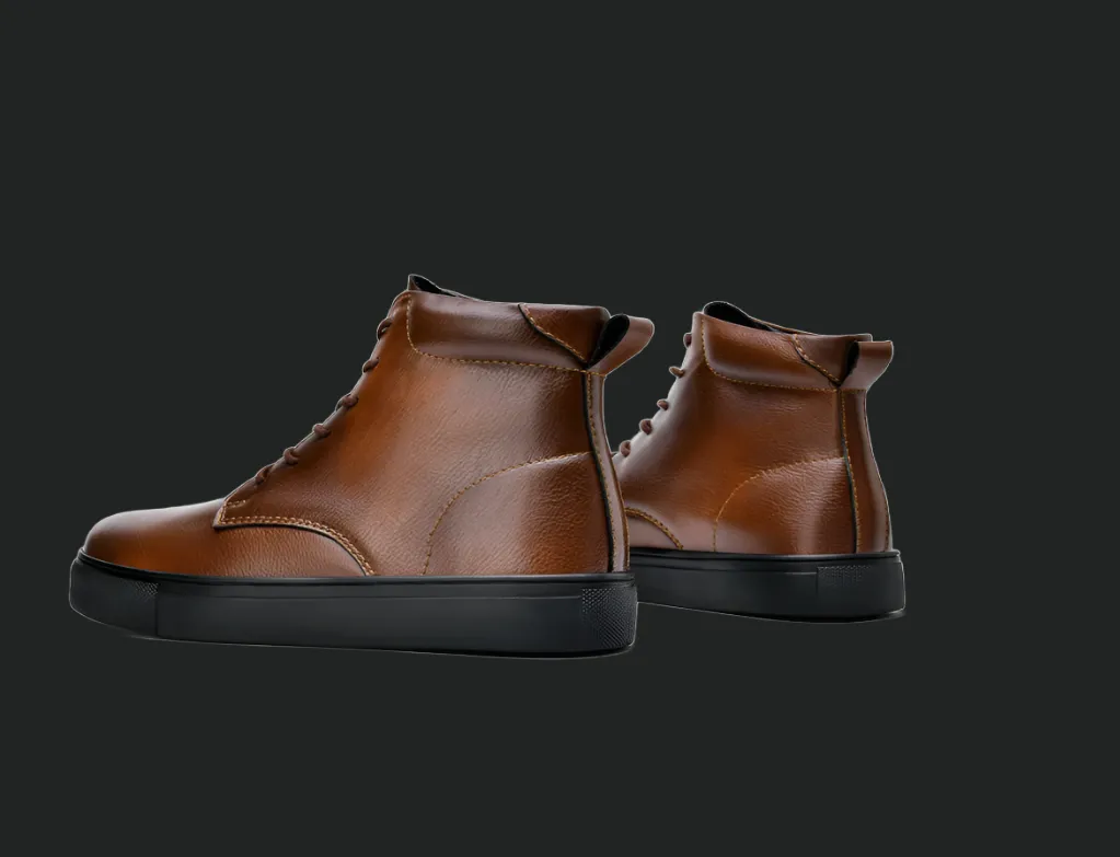 DAPPER STREET SUPPLY CO. - Mogaciillo Martins Leather High-top Casual Sneaker Boots