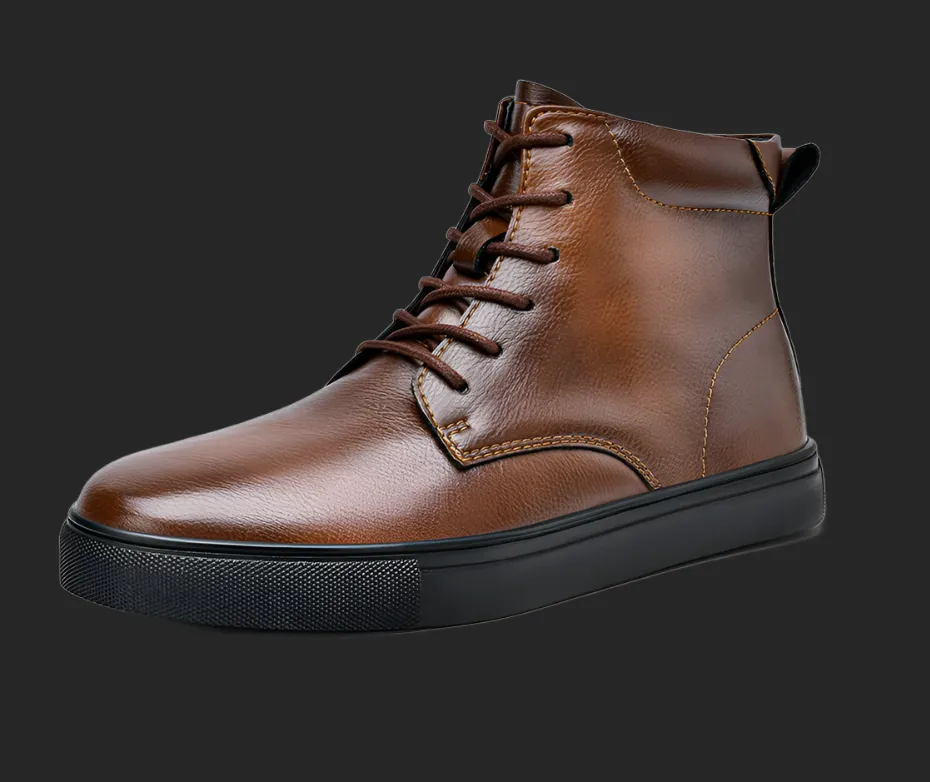 DAPPER STREET SUPPLY CO. - Mogaciillo Martins Leather High-top Casual Sneaker Boots