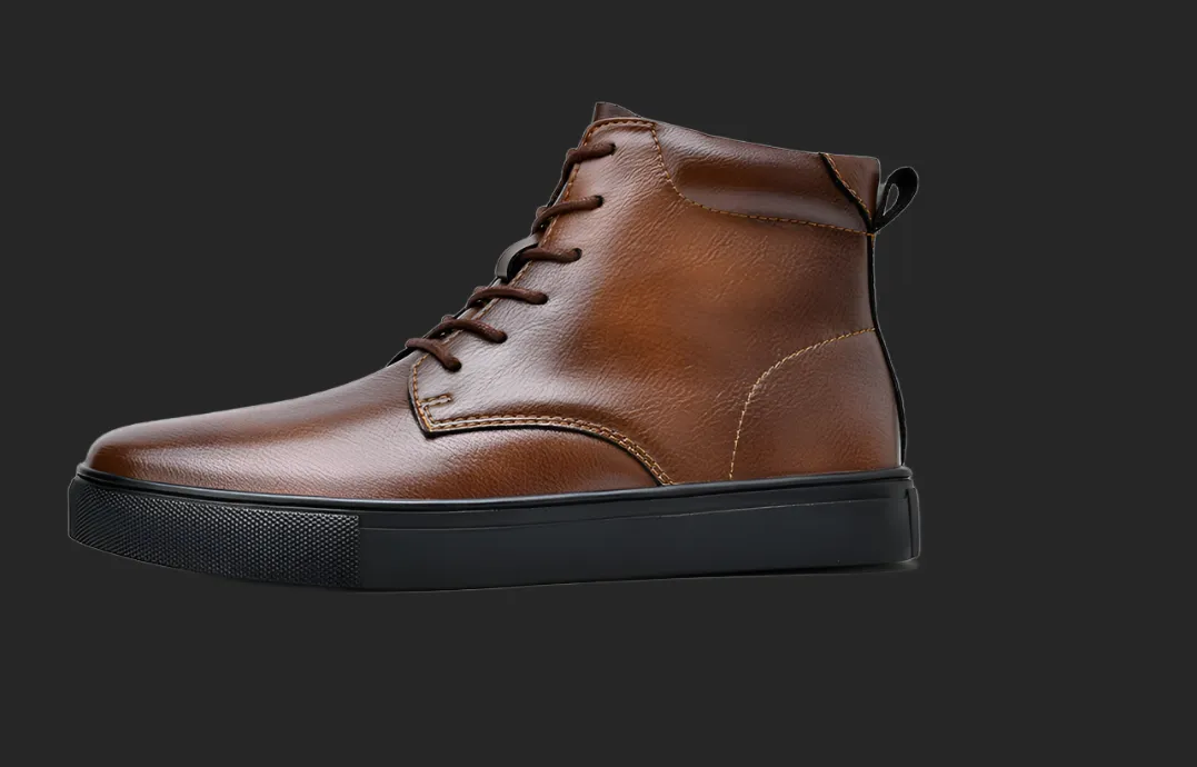 DAPPER STREET SUPPLY CO. - Mogaciillo Martins Leather High-top Casual Sneaker Boots