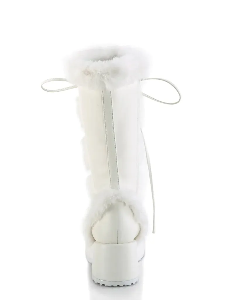 DEMONIA CUBBY 311 BOOTS- WHITE