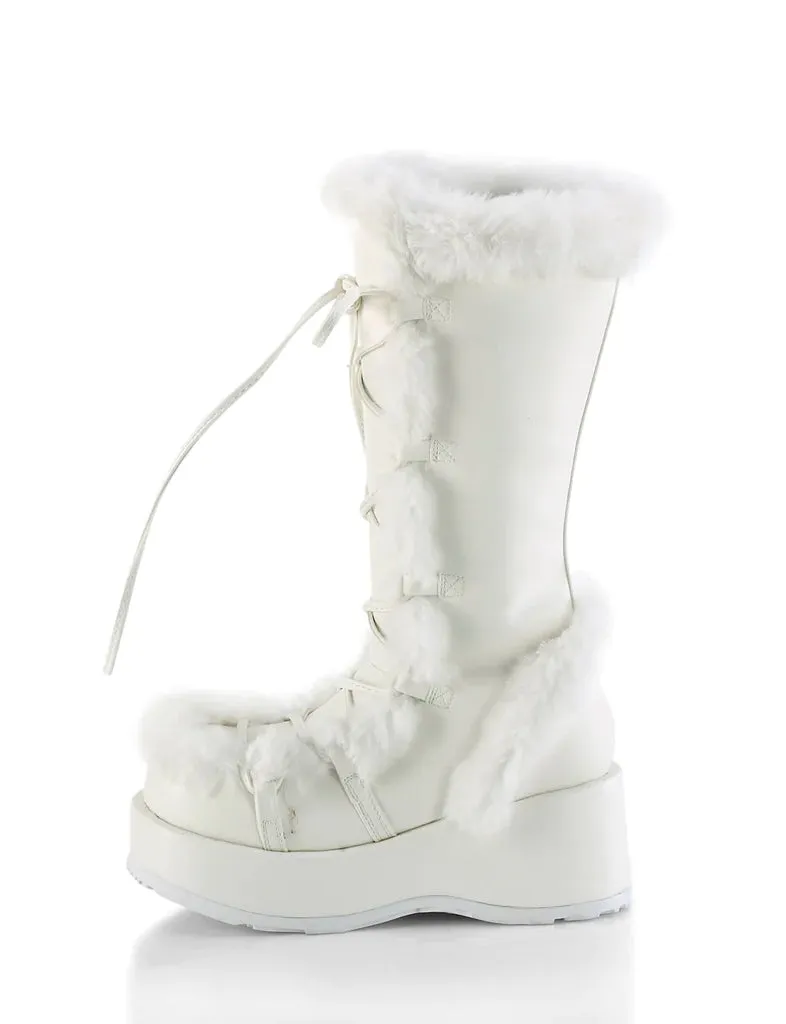 DEMONIA CUBBY 311 BOOTS- WHITE