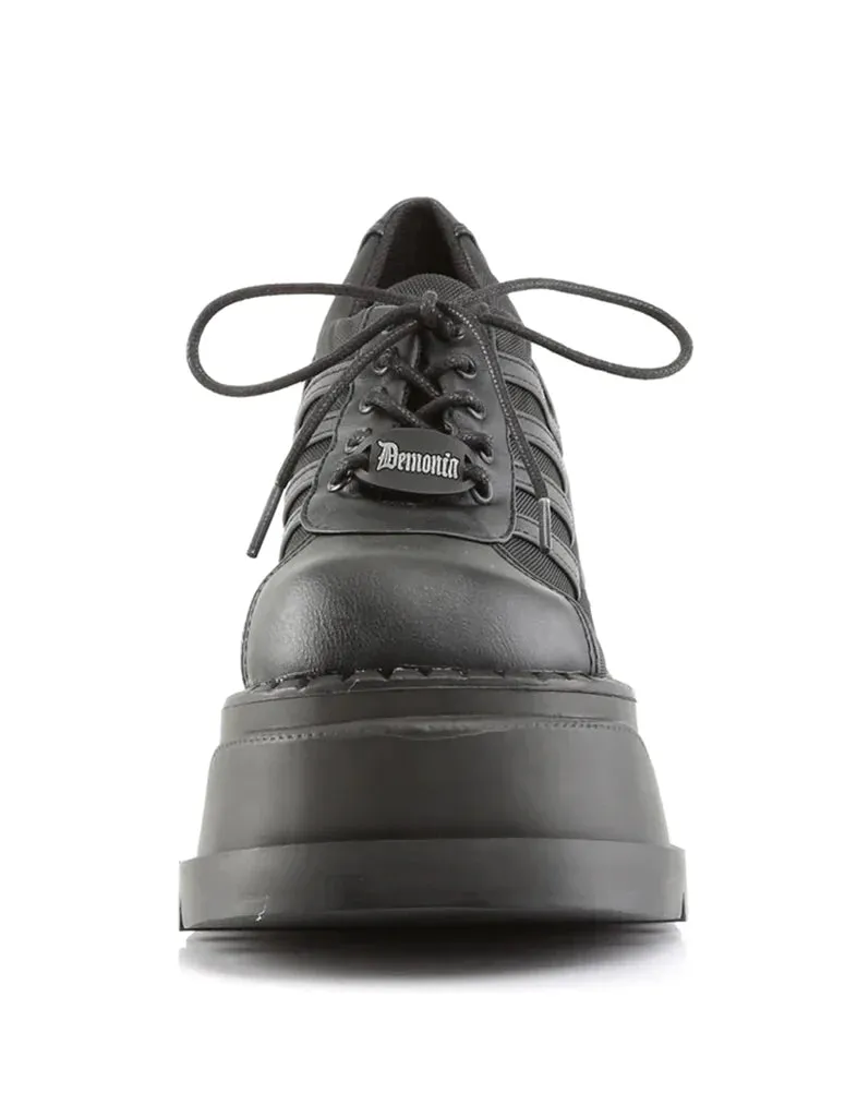 DEMONIA STOMP-08 - BLACK VEGAN LEATHER ✰ PRE ORDER ✰