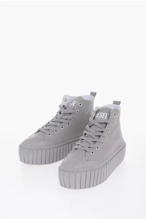 Diesel Leather S-HANAMI High Sneakers with Platform