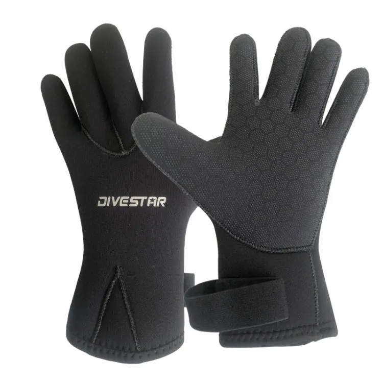 DIVESTAR Diving Gloves Cut & Stab Resistant Sports Gloves, Model: 3mm, Size: M