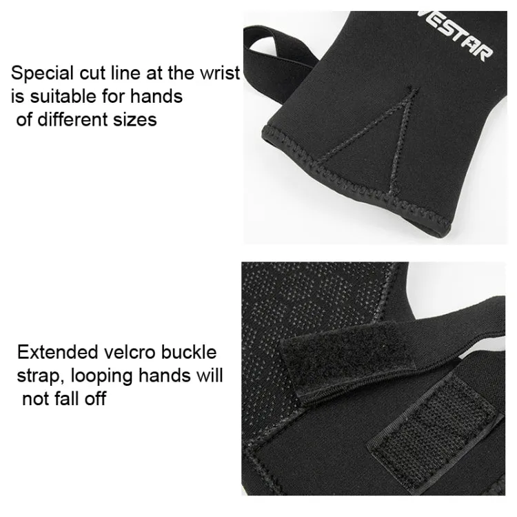 DIVESTAR Diving Gloves Cut & Stab Resistant Sports Gloves, Model: 3mm, Size: M