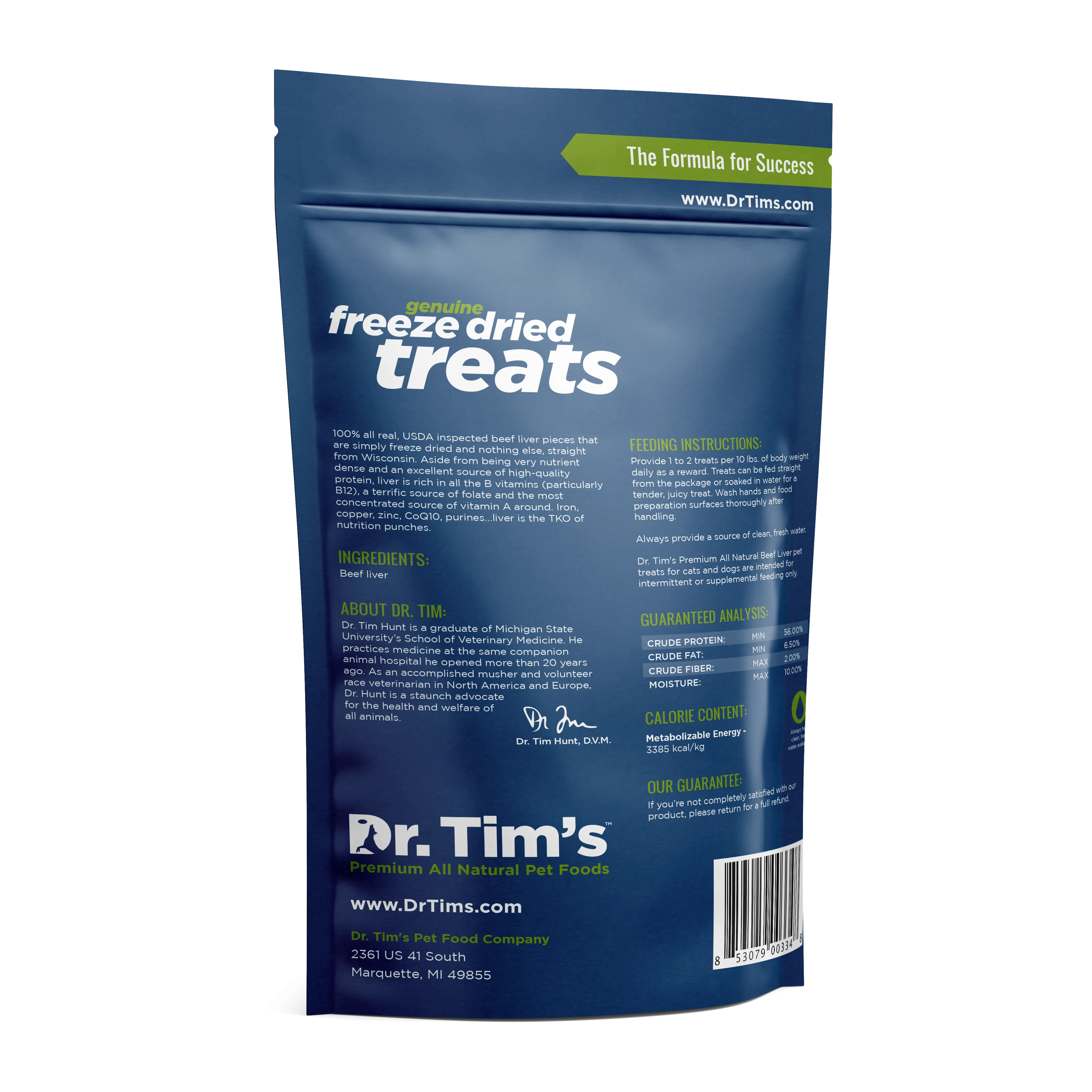 Dr. Tim's Natural Beef Liver for Cats & Dogs