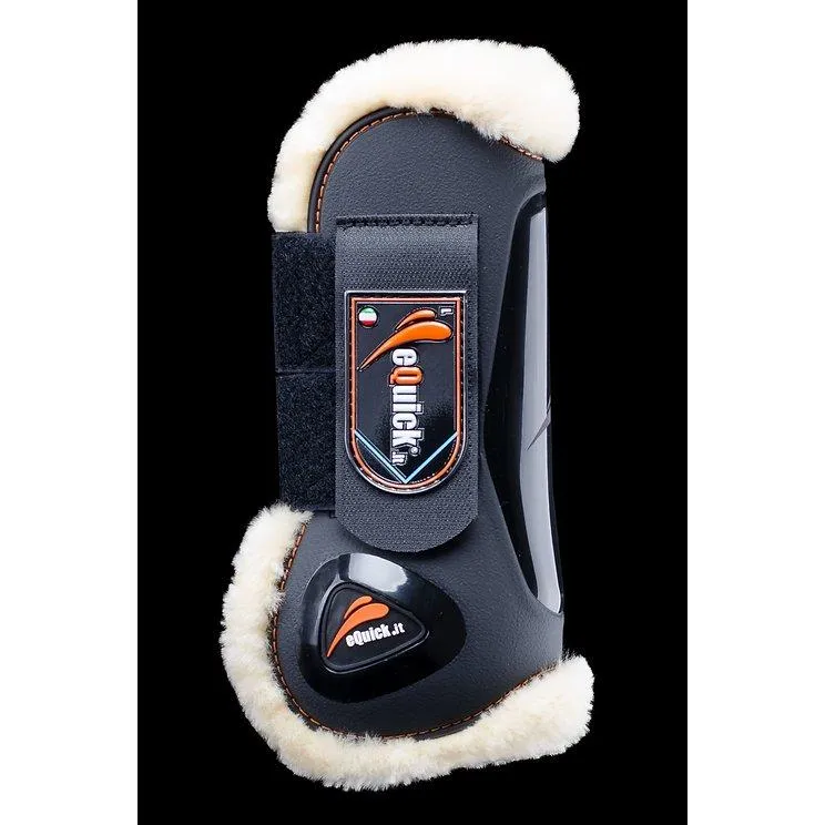 eQuick eLight Tendon boots - Horse Front Leg - Fluffy Lining