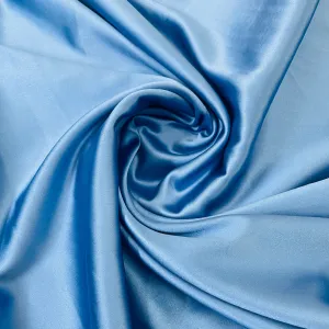 Exclusive Saphhire Blue Solid Celina Satin With Lycra Fabric