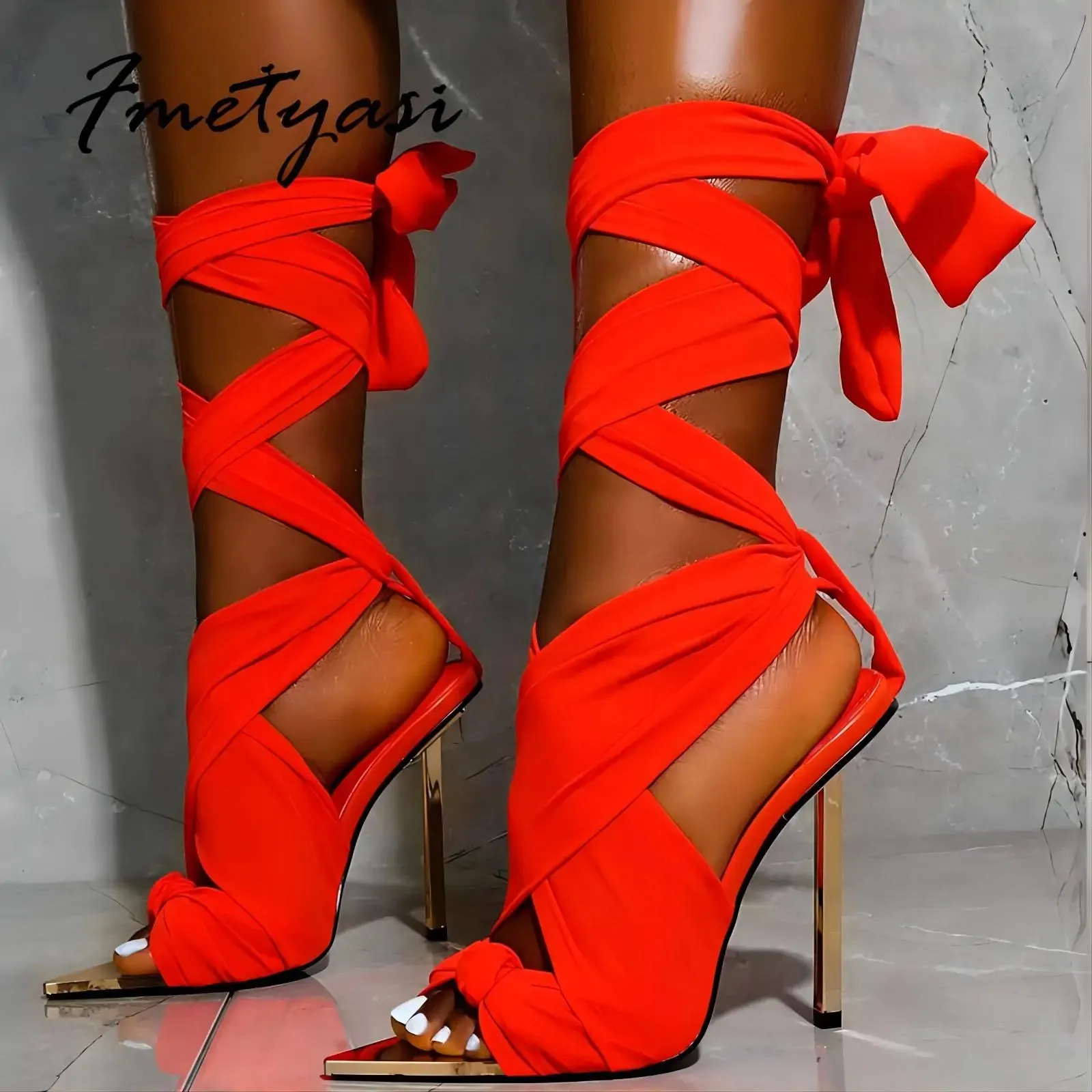 Fabric Ankle Strap Shoes^