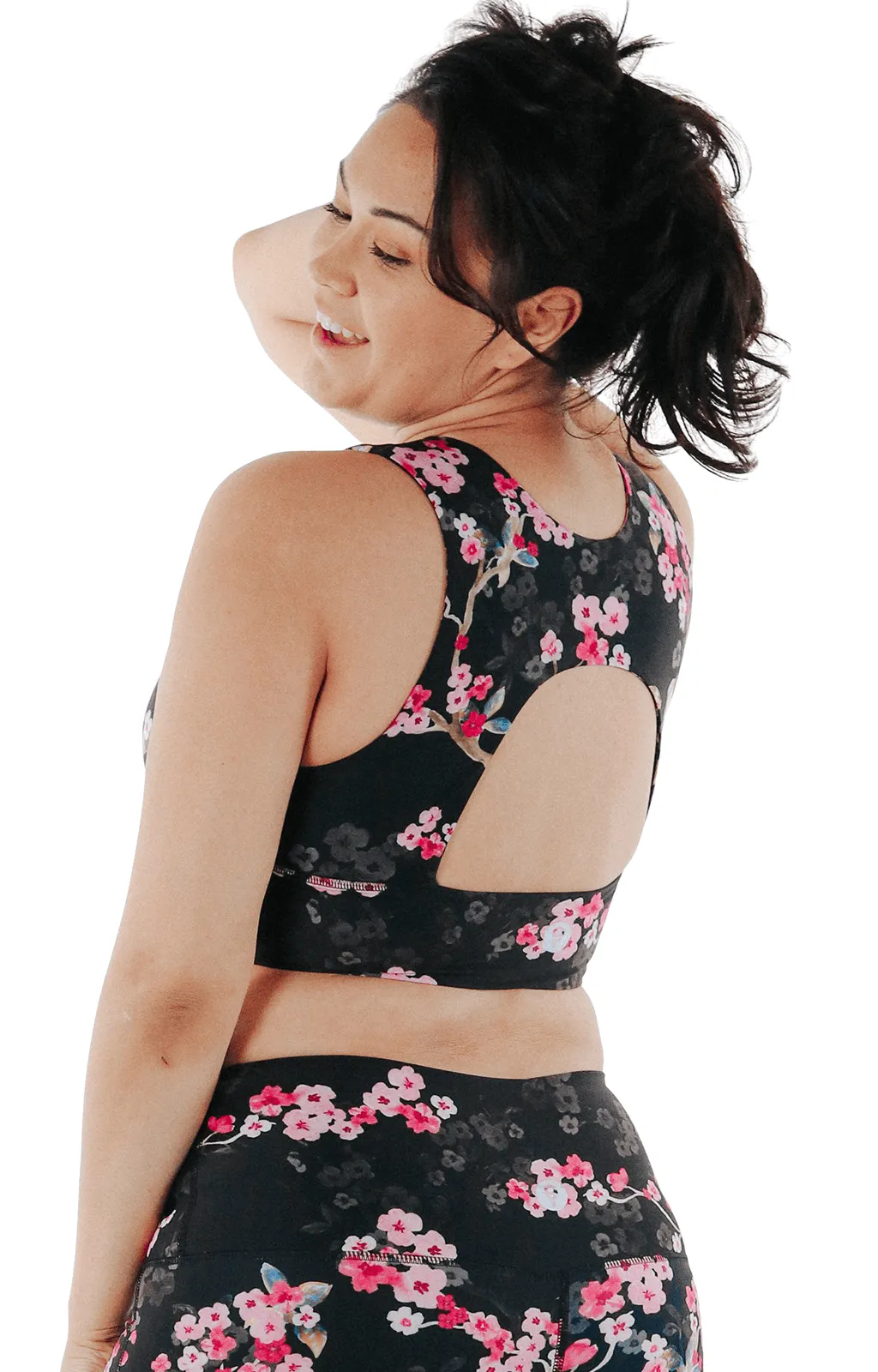 Free Range Sports Bra - Cherry Bloomin