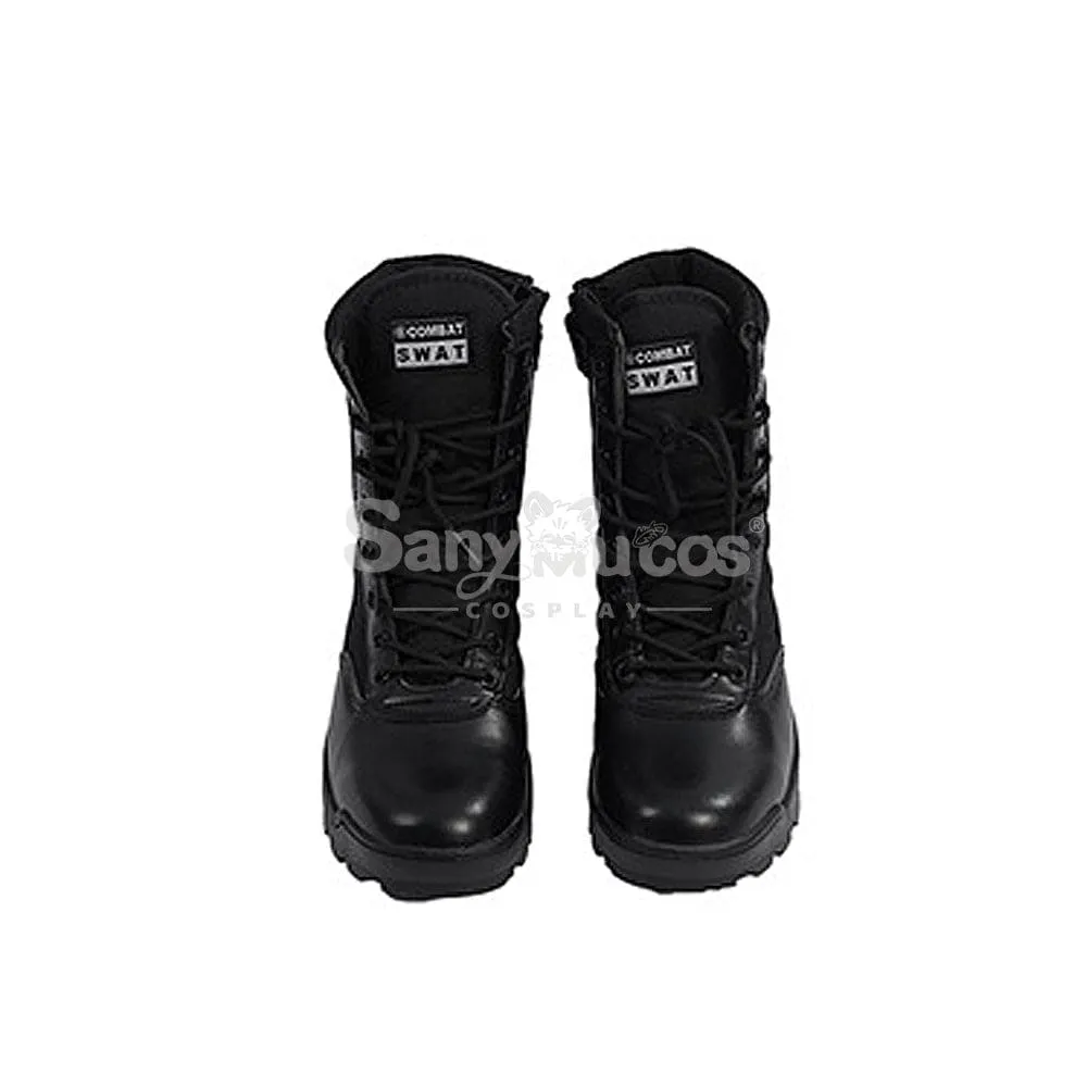 Game The Legend of Zelda Link Black Shoes Cosplay Boots