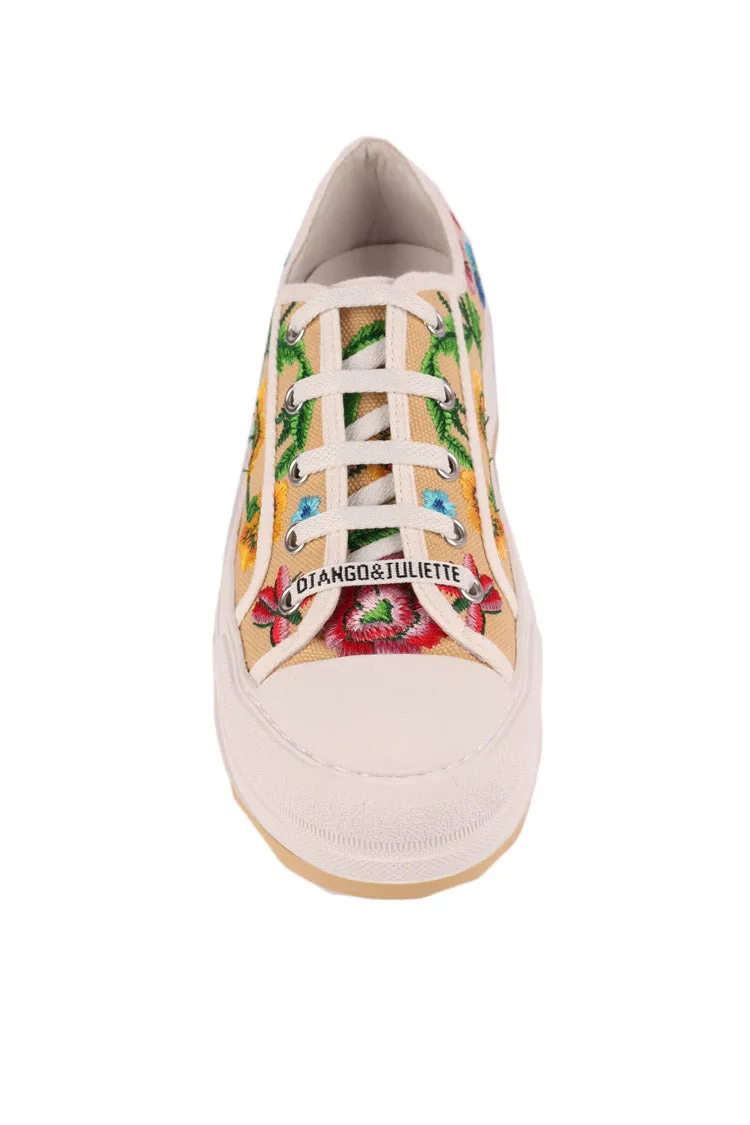 Gando Floral Embroidered Sneakers