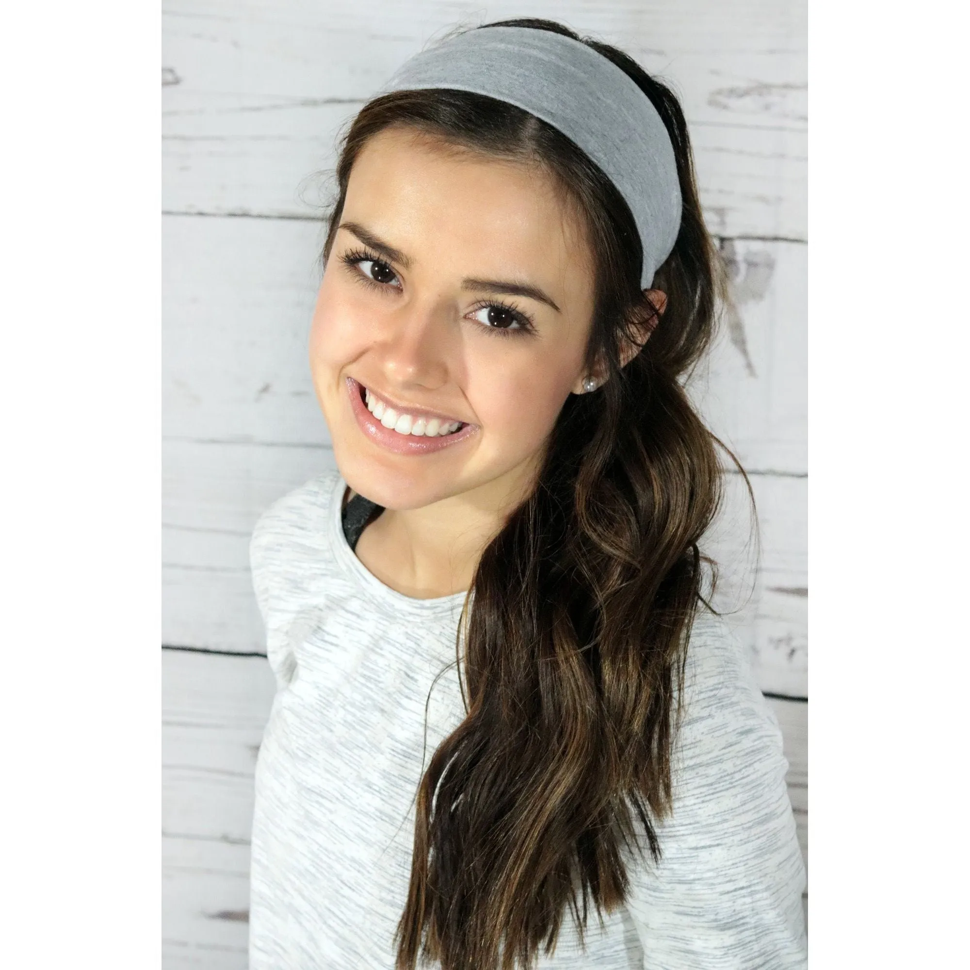 Gray Cotton Headband