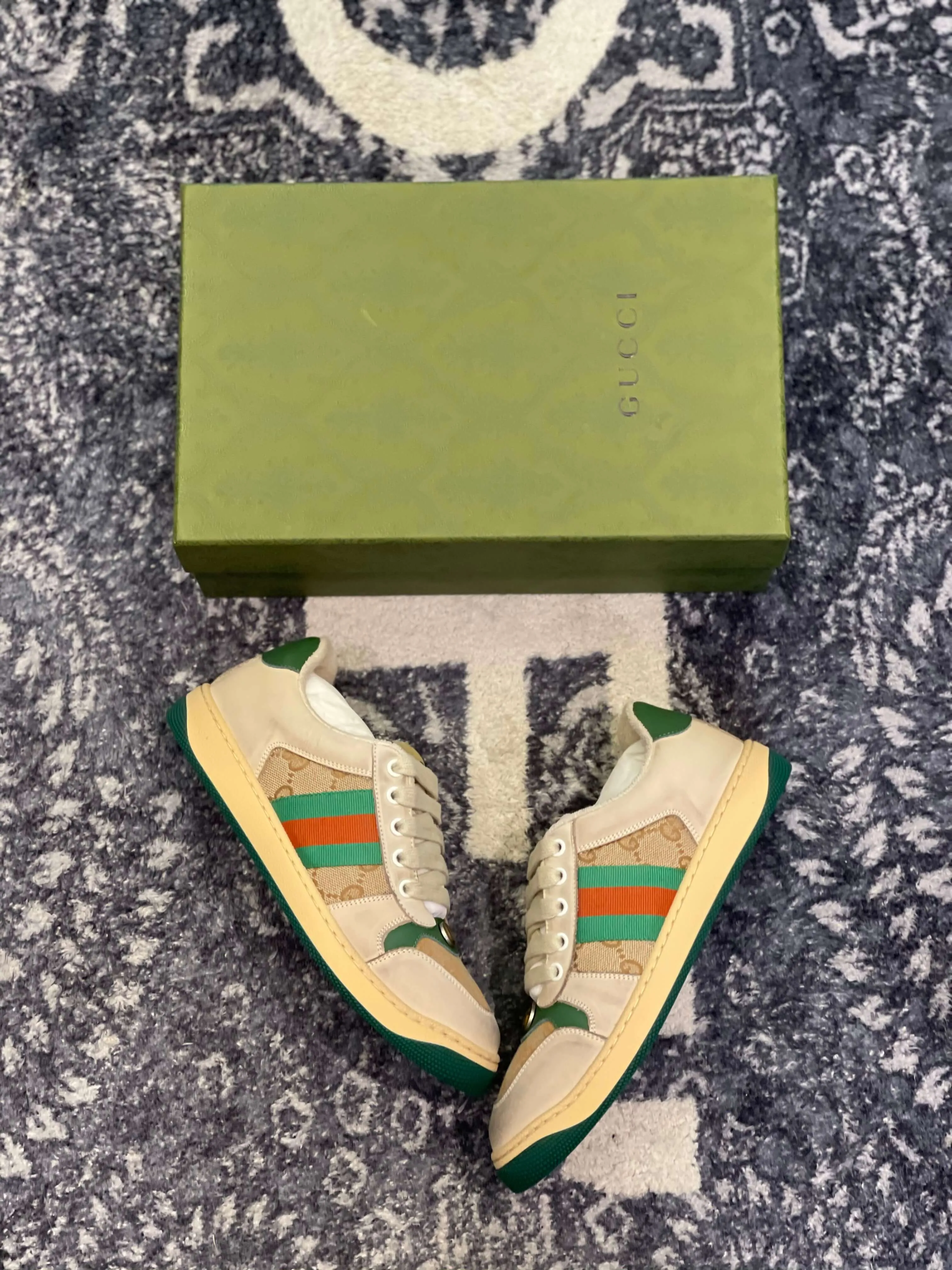 Gucci ‘Screener Trainer’ platform Beige Sneakers