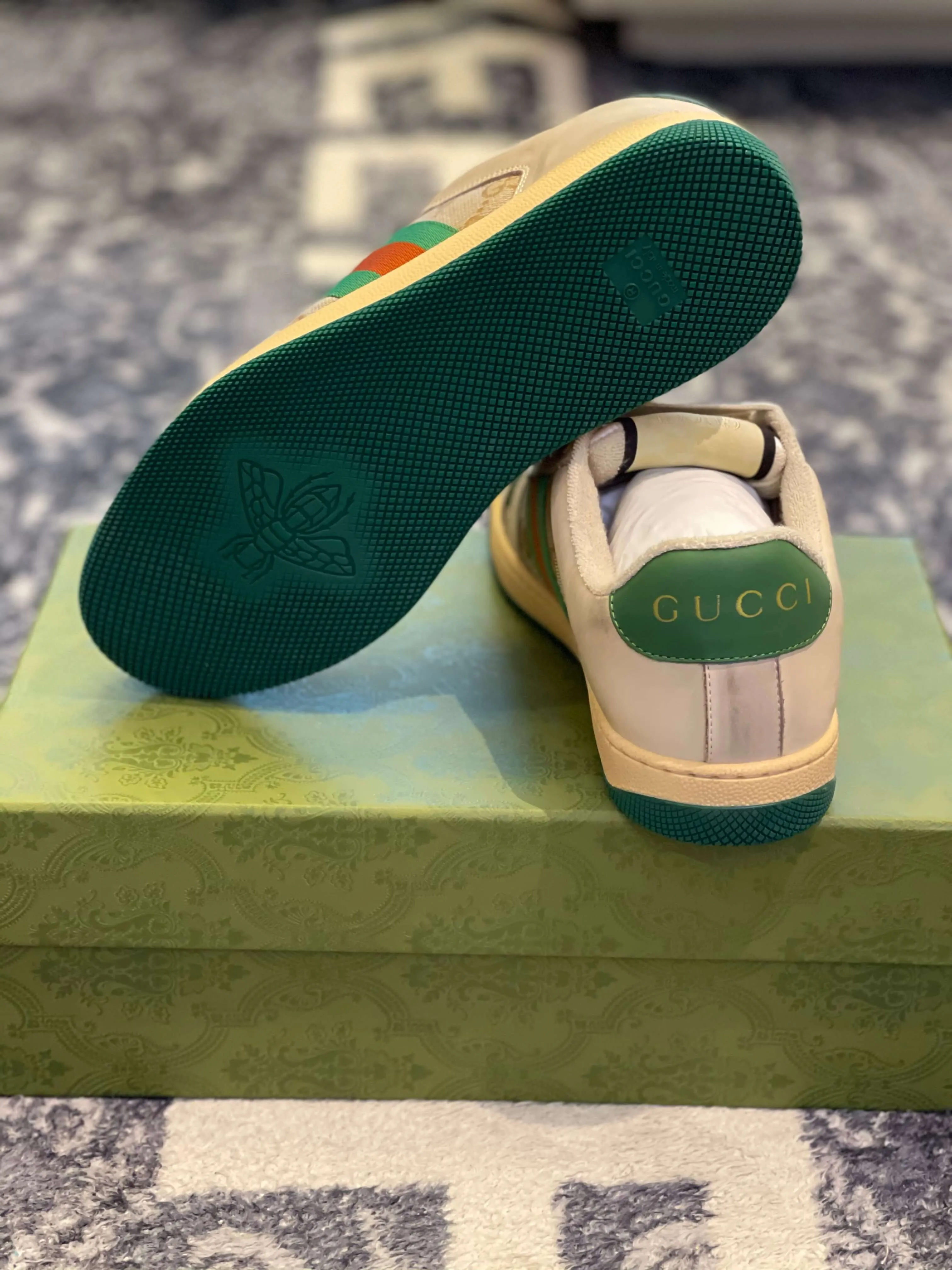 Gucci ‘Screener Trainer’ platform Beige Sneakers