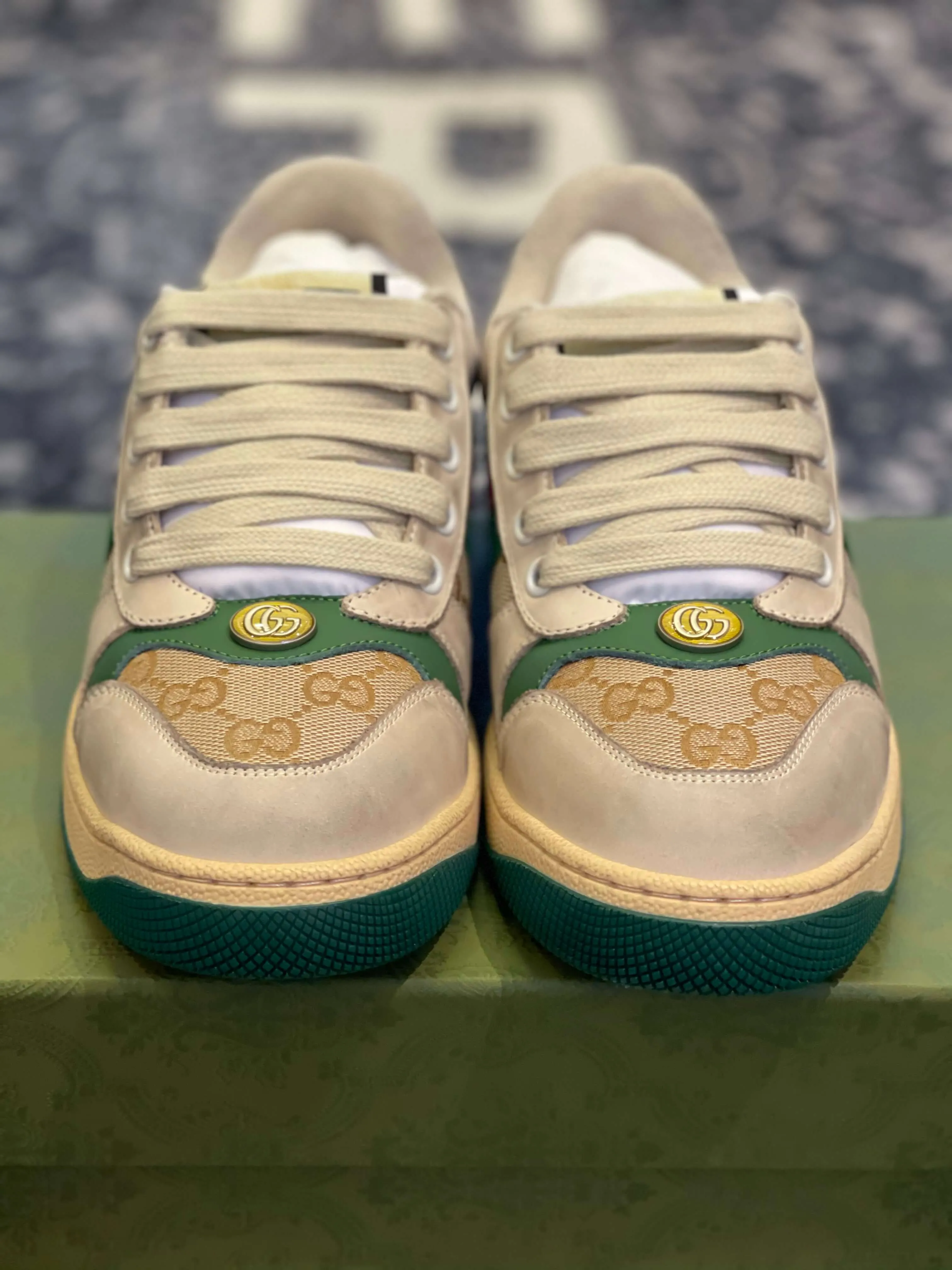 Gucci ‘Screener Trainer’ platform Beige Sneakers