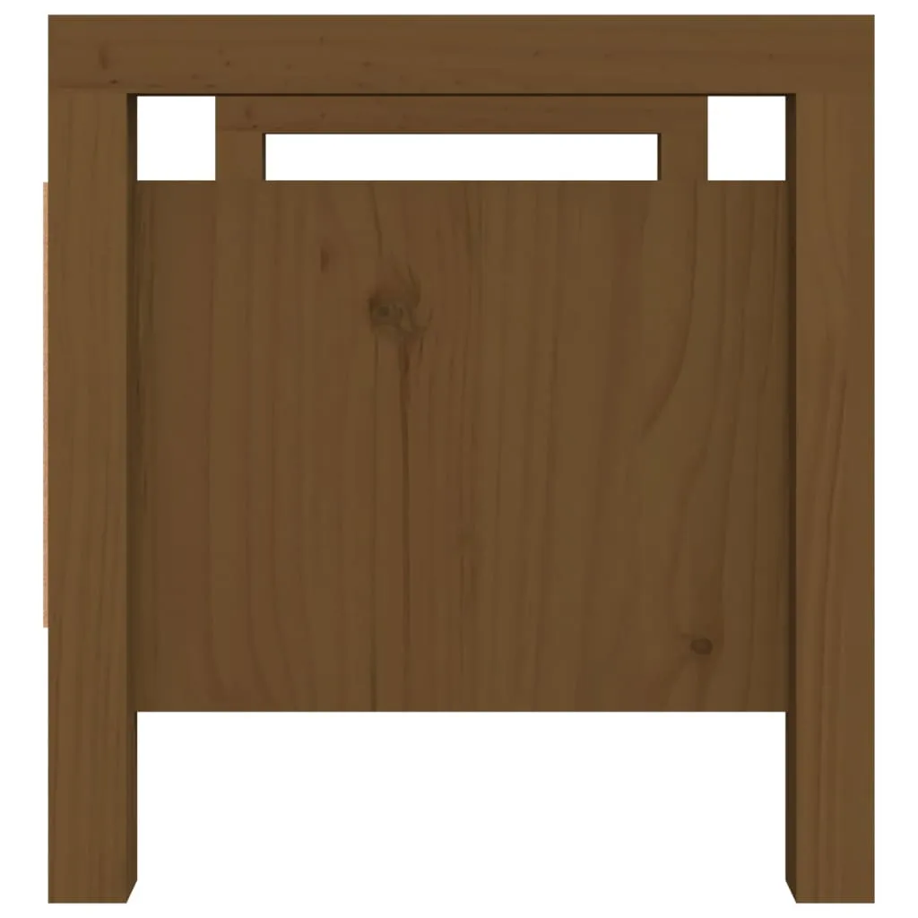 Hall Bench Honey Brown 80x40x43 cm Solid Wood Pine