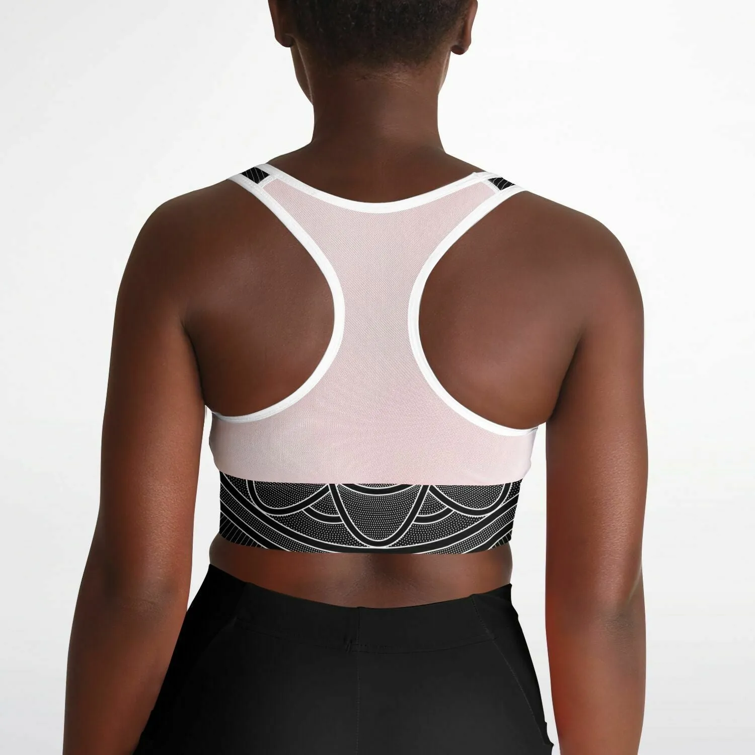 hEDRON Mesh Padded Sports Bra -BROCK SPRINGSTEAD