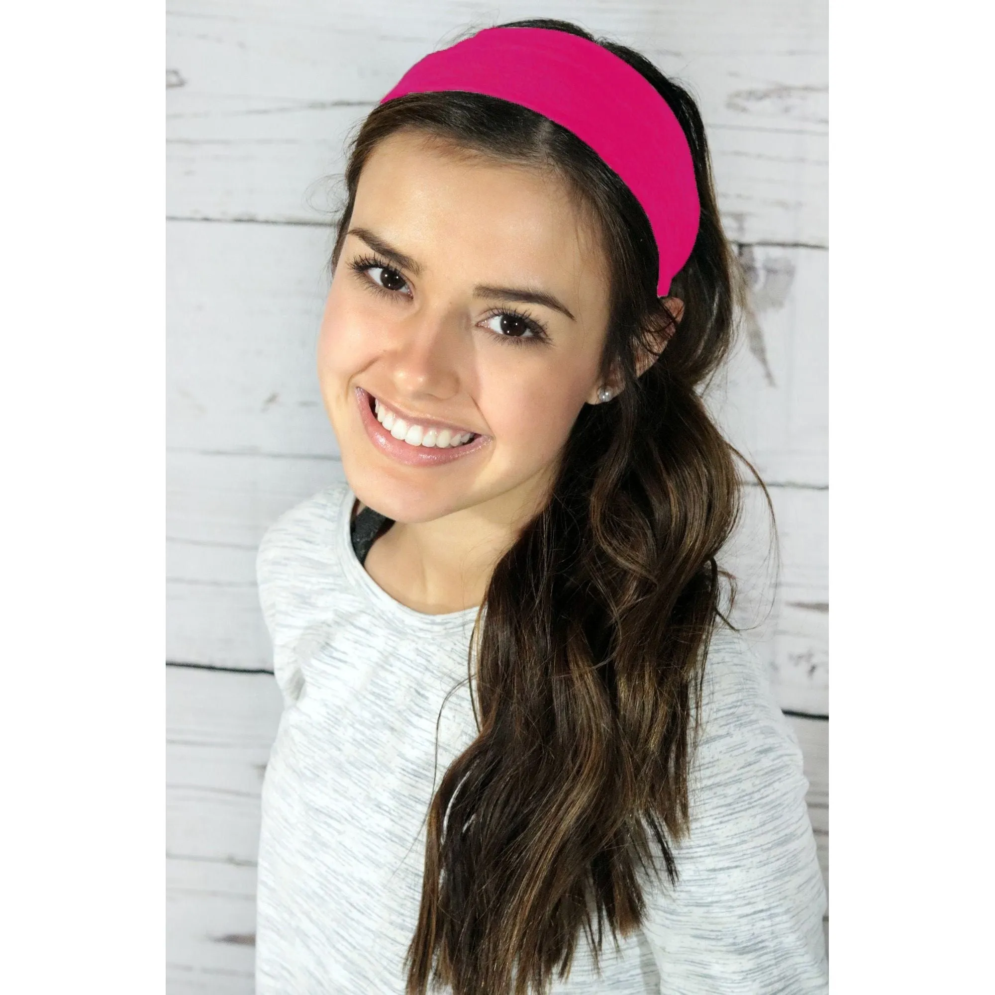 Hot Pink Cotton Headband